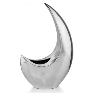 4.5"x 10"x 16" Buffed Luna Crescent Vase