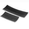 6"x 18"x 2" Larga Black Trays - Set of 2