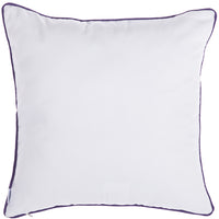 White and Lavender French Postcard Throw Pillow Cover