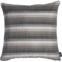 Gray Taupe and White Stripe Decorative Throw Pillow Cover