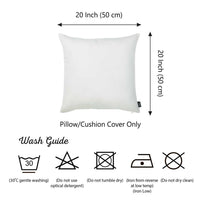 Set of 2 White Brushed Twill Decorative Throw Pillow Covers