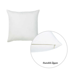 Set of 2 White Brushed Twill Decorative Throw Pillow Covers