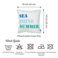 Sea Shine Summer Decorative Throw Pillow Cover