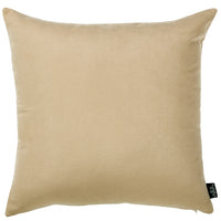 Set of 2 Light Beige Brushed Twill Decorative Throw Pillow Covers