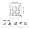 Gray and White Geometric Squares Decorative Throw Pillow Cover