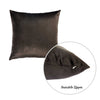 Set of 2 Chocolate Brown Velvet Decorative Throw Pillow Covers