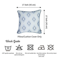 17"x 17" Grey Jacquard Chic Decorative Throw Pillow Cover