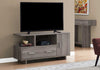 15.5"x 47.25"x 23.75" Tv Stand Dark Taupe With Storage