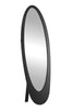 18.5"x 18.75"x 59" Mirror Black Contemporary Oval Frame