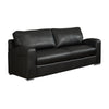 35"x 66"x 36" Love Seat Black Bonded Leather