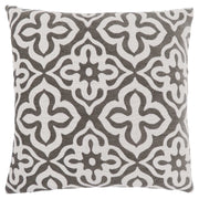 18"x 18" Pillow Dark Taupe Motif Design 1pc