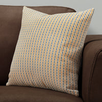 18"x 18" Pillow Gold Or Grey Abstract Dot 1pc