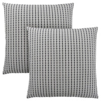 18"x 18" Pillow Light Grey Or Black Abstract Dot 2pcs