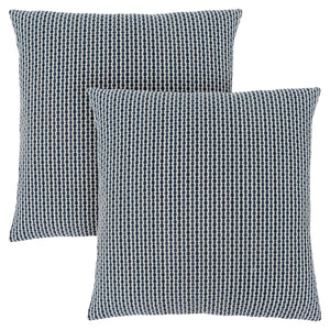 18"x 18" Pillow Light Or Dark Blue Abstract Dot 2pcs