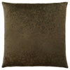 18"x 18" Pillow Dark Green Floral Velvet 1pc