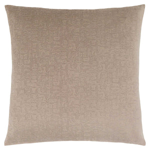 18"x 18" Pillow Taupe Mosaic Velvet 1pc