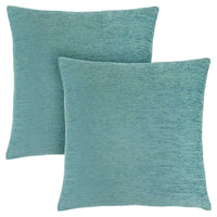 18"x 18" Pillow Solid Aqua 2pcs