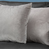 18"x 18" Pillow Silver Diamond Velvet 2pcs