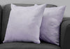 18"x 18" Pillow Light Purple Feathered Velvet 2pcs