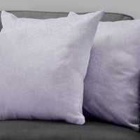 18"x 18" Pillow Light Purple Feathered Velvet 2pcs