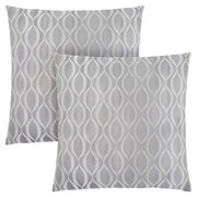 18"x 18" Pillow Grey Wave Pattern 2pcs