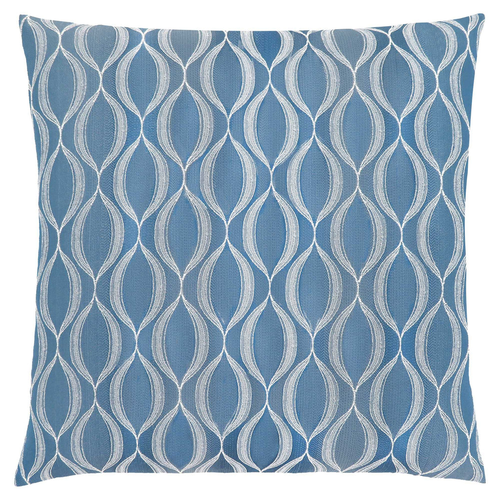 18"x 18" Pillow Blue Wave Pattern 1pc