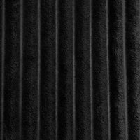 50"x 60" Throw Black Ultra Soft Ribbed Style