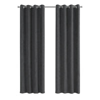 54"x 95" Curtain Panel 2pcs Grey Room Darkening