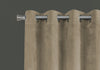 52"x 95" Curtain Panel 2pcs Beige Room Darkening