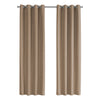 52"x 95" Curtain Panel 2pcs Brown Solid Blackout