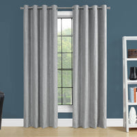 52"x 95" Curtain Panel 2pcs Silver Room Darkening