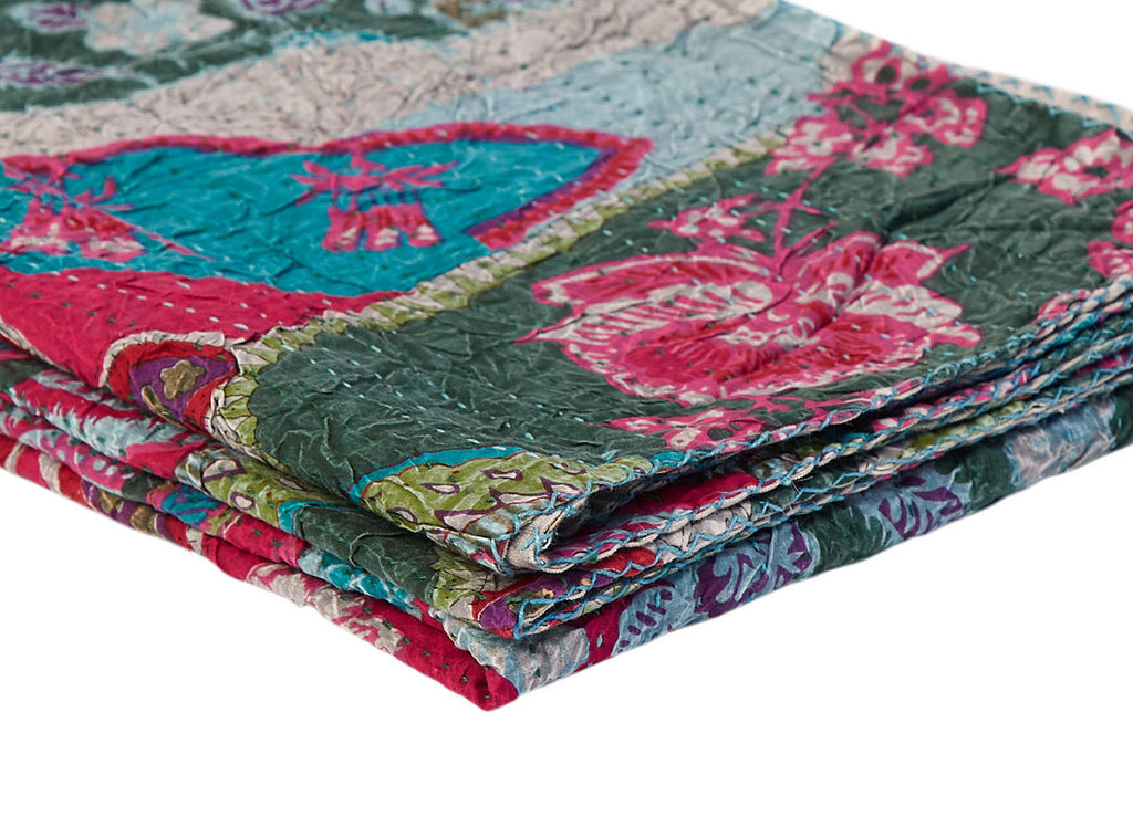 50" X 70" Multi Colored Eclectic Bohemian Traditional  Throw Blankets