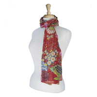 18" x 72" Multi-colored Eclectic, Bohemian, Traditional - Scarf