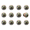 1.5" x 1.5" x 1.5" Ceramic-Metal Multicolor 12 Pack Knob