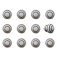 1.5" x 1.5" x 1.5" Ceramic-Metal Multicolor 12 Pack Knob