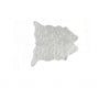 0.8" x 60" x 51" Acrylic Plush, Polyester Grey Rug