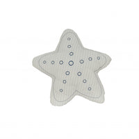 White with Blue 3D Shape Star Pillow