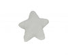 White with Blue 3D Shape Star Pillow