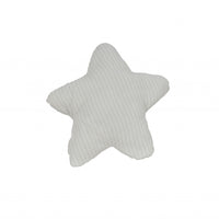 White with Blue 3D Shape Star Pillow