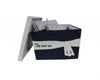 Set of 3 Blue and White Nautical Covered Storage Boxes