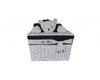 Set of 5 White and Blue Willow Teddy Bear Baskets