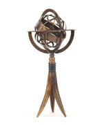 Brass Armillary On Horn Stand