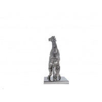 Rearing Horse Statue with Base