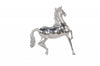 Nickel Plated Aluminum Horse Sculpture