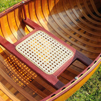 6' Wooden Canoe Boat Model Sculpture