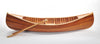 6' Wooden Canoe Matte Finish Boat Model Sculpture