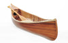 6' Wooden Canoe Matte Finish Boat Model Sculpture