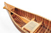6' Wooden Canoe Matte Finish Boat Model Sculpture
