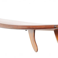 9" x 69.5" x 8" Half Surfboard Shelf