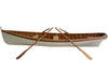 Clinker Built Whitehall Row Boat Model Sculpture